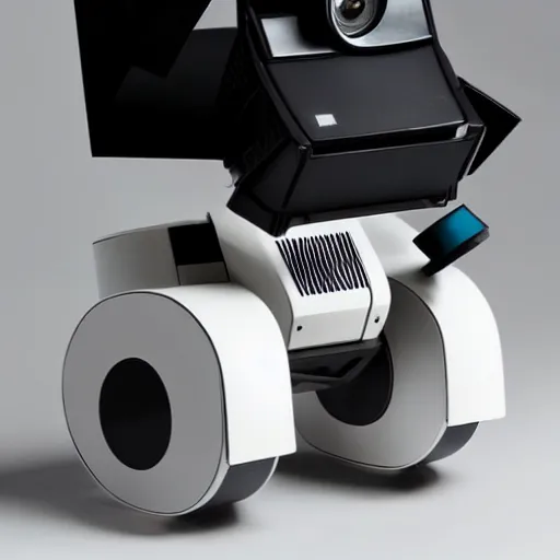 Image similar to Gorgeous isometric product photography of WALL-E designed by Dieter Rams