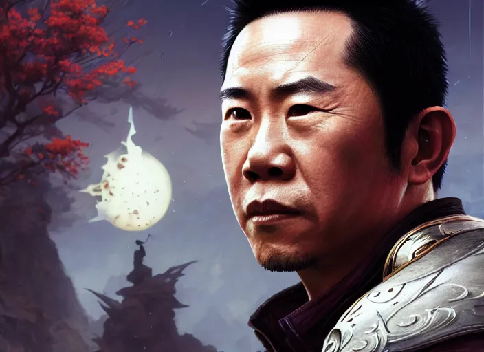 Prompt: highly detailed portrait of jet li, in tekken, stephen bliss, unreal engine, fantasy art by greg rutkowski, loish, rhads, ferdinand knab, makoto shinkai and lois van baarle, ilya kuvshinov, rossdraws, tom bagshaw, global illumination, radiant light, detailed and intricate environment