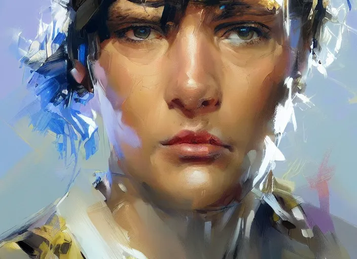 Prompt: portrait, concept art oil painting by Jama Jurabaev and John Berkey, extremely detailed, brush hard, artstation