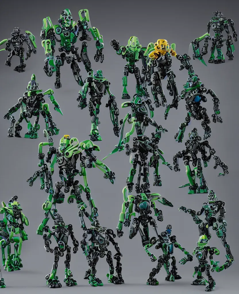 Prompt: toa bionicle new product packaging and set 2022