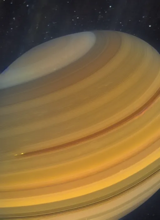 Prompt: high detail telescopic image of the planet saturn