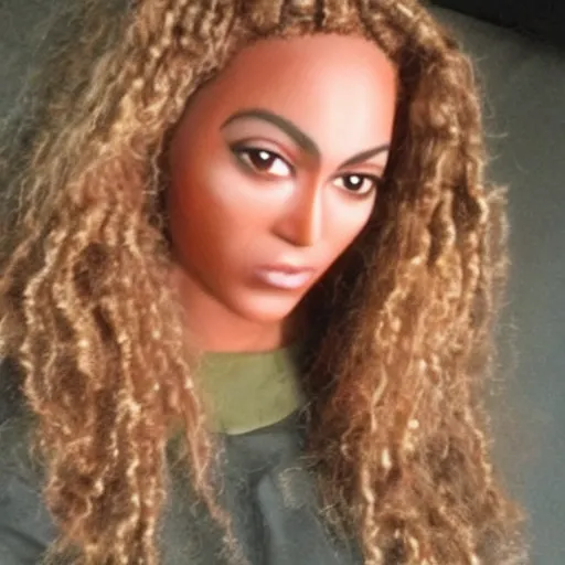 Image similar to bee with human face resembling beyonce