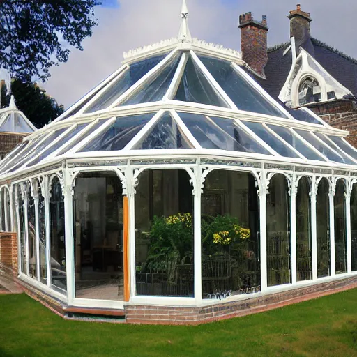 Prompt: victorian gothic conservatories