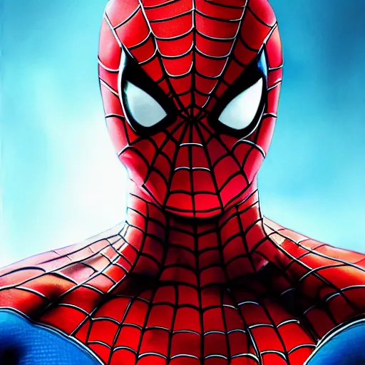 Prompt: ultra realistic portrait painting of spiderman, art by akira toriyama, 4 k, dragon ball artstyle, cel shaded, highly detailed, epic lighting