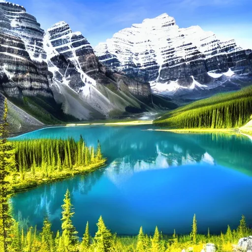 Image similar to Beautiful Alberta lake image UHD 4K