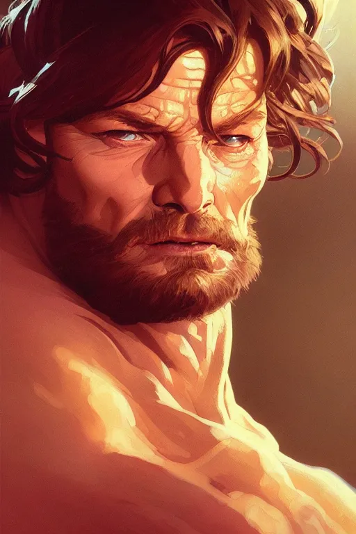 Prompt: a portrait of the thing ( ben grimm ), fantasy, sharp focus, intricate, elegant, digital painting, artstation, matte, highly detailed, concept art, illustration, ambient lighting, art by ilya kuvshinov, artgerm, alphonse mucha, and greg rutkowski