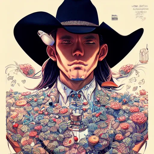 Image similar to 🤠, extremely detailed, sharp focus, wide view, full body shot, smooth, digital illustration, by james jean, by rossdraws, frank franzzeta, sakimichan