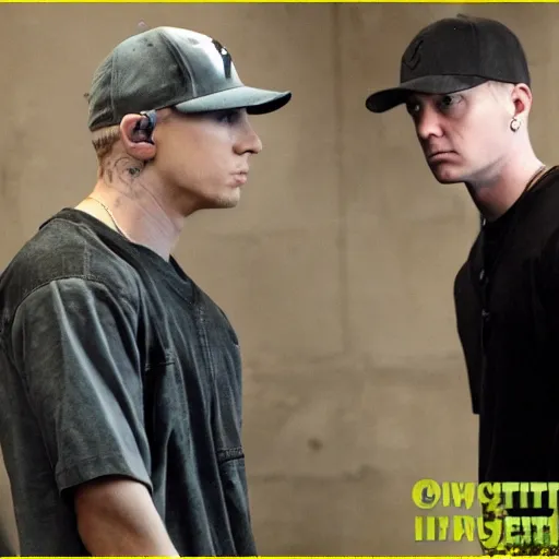 Prompt: Eminem in Twilight, movie still