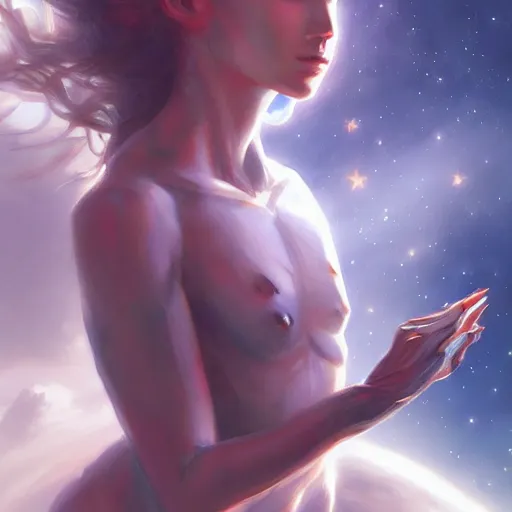 Image similar to Liminal space in outer space by Stanley Artgerm Lau