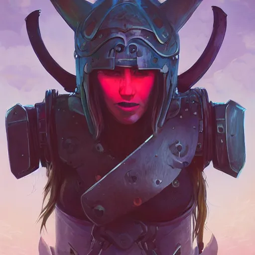 Image similar to cyberpunk viking helmet mask warrior goddess robot ninja fantasy, art gta 5 cover, official fanart behance hd artstation by jesper ejsing, by rhads, makoto shinkai and lois van baarle, ilya kuvshinov, ossdraws