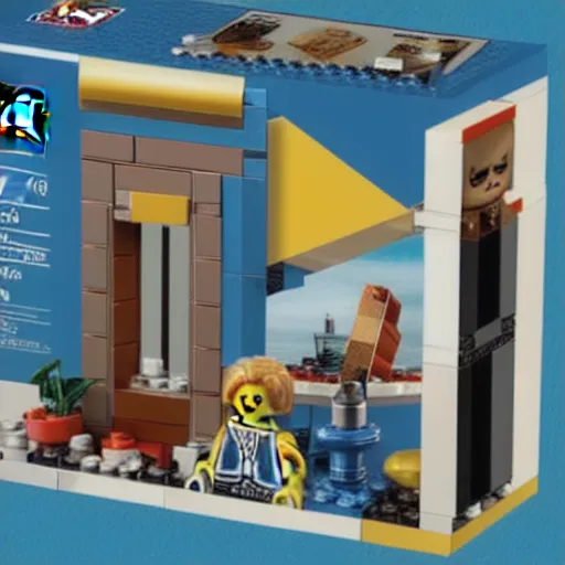 Image similar to lego being john malkovich