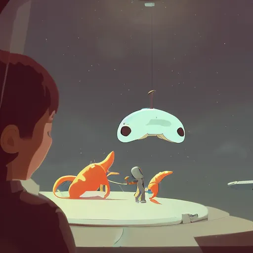 Prompt: baby harp seals astronauts attacking octupus aliens on an asteroid, atey ghailan, goro fujita, studio ghibli, rim light, sharp lighting, clear focus, very coherent,