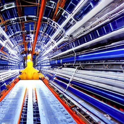 Image similar to electric guitar in the large hadron collider