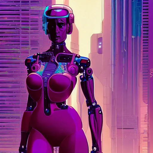 Image similar to a portrait of a beautiful cybernetic woman praying, cyberpunk concept art by josan gonzales and jean claude meziere and syd mead and moebius