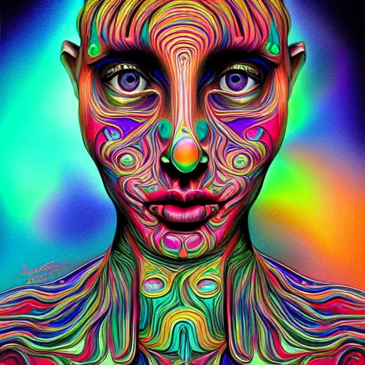 Image similar to an extremely psychedelic portrait of an iphone, surreal, lsd, face, detailed, intricate, elegant, lithe, highly detailed, digital painting, artstation, concept art, smooth, sharp focus, illustration