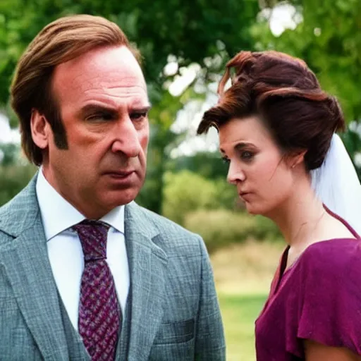 Image similar to among us saul goodman marriage