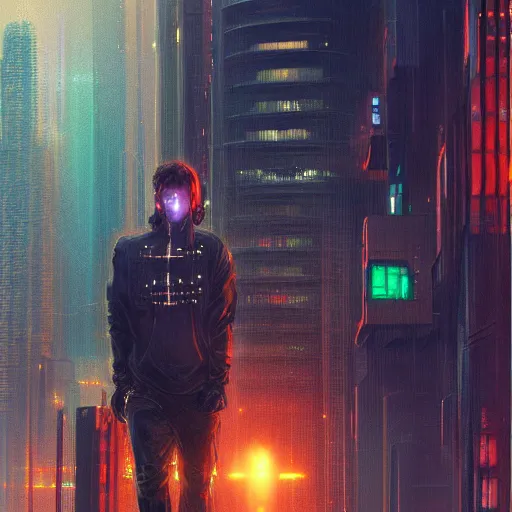 Image similar to cyberpunk, closeup portrait of a juice wrld, dramatic light, city background, sunset, dystopian setting, high contrast, sharp, neuromancer, henry dorsett case, painted by stanley lau, painted by greg rutkowski, painted by stanley artgerm, digital art, trending on artstation