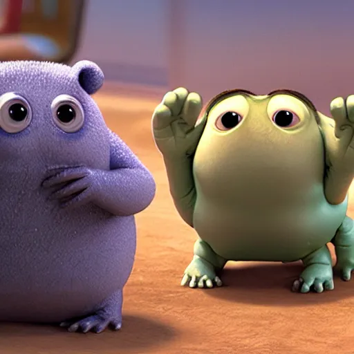 Prompt: a tardigrade in Pixar