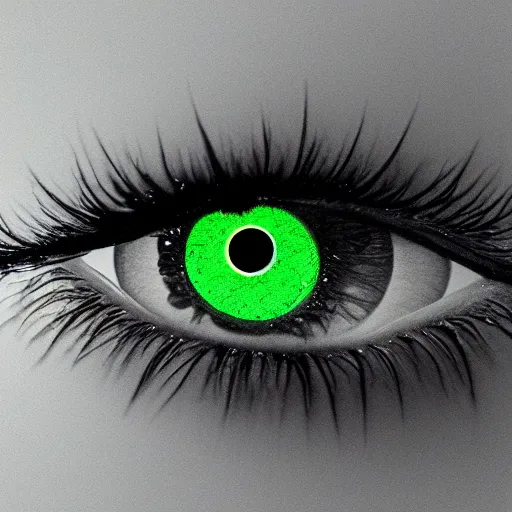 Image similar to eyeball that has the iris of a swimming pool, award winning photo, 3d art, moody lighting,