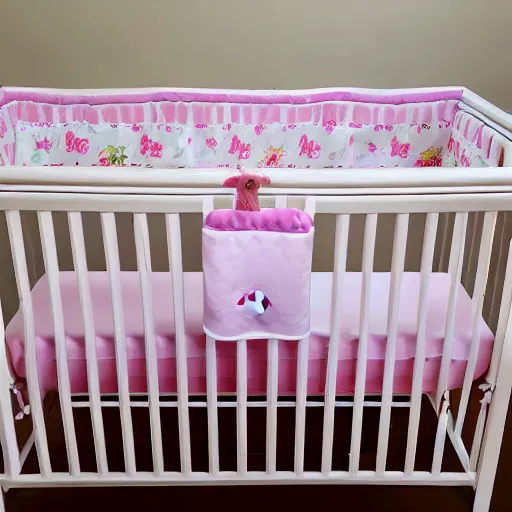 Prompt: kawaii baby crib