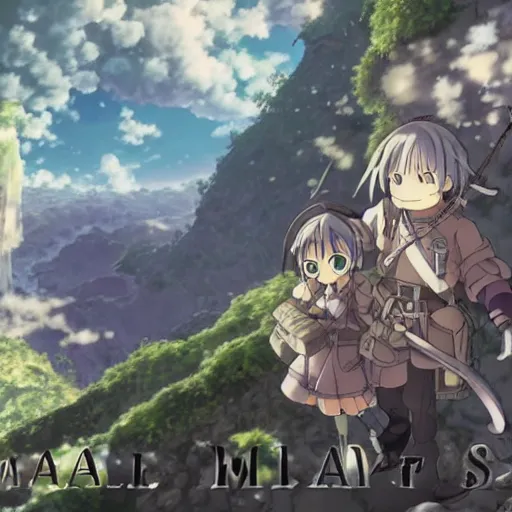 Image similar to Made In Abyss anime cover art, 4K, Illustration by Akihito Tsukushi, Anime Key Visual, Anime Production by Kinema Citrus