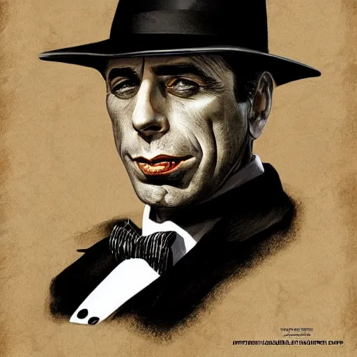 Image similar to humphrey bogart as sam spade, portrait, highly detailed, digital painting, artstation, concept art, sharp focus, illustration, art , style of norman rockwell by norman rockwell