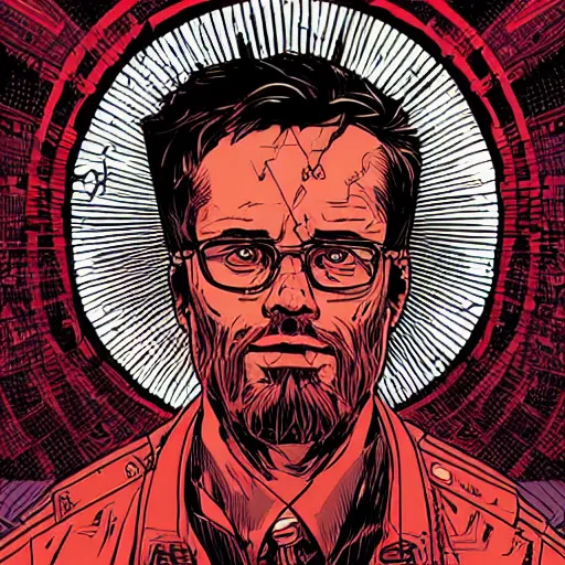 Prompt: portrait of god by laurie greasley, cg society