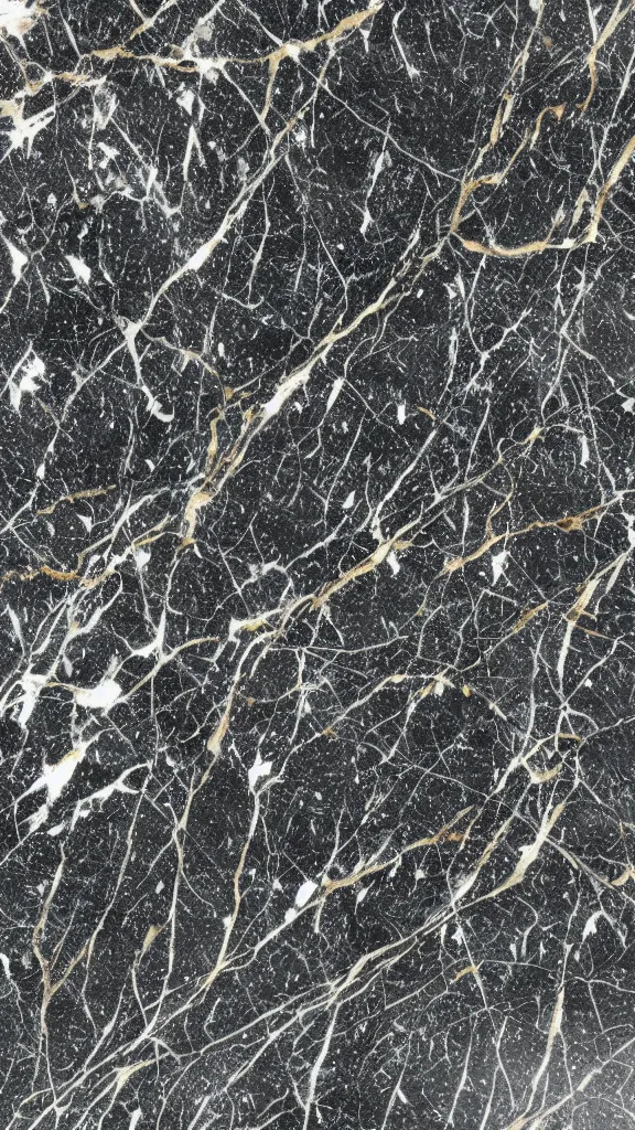 Prompt: veiny black marble surface flowing like liquid, golden inclusions, surface detailed