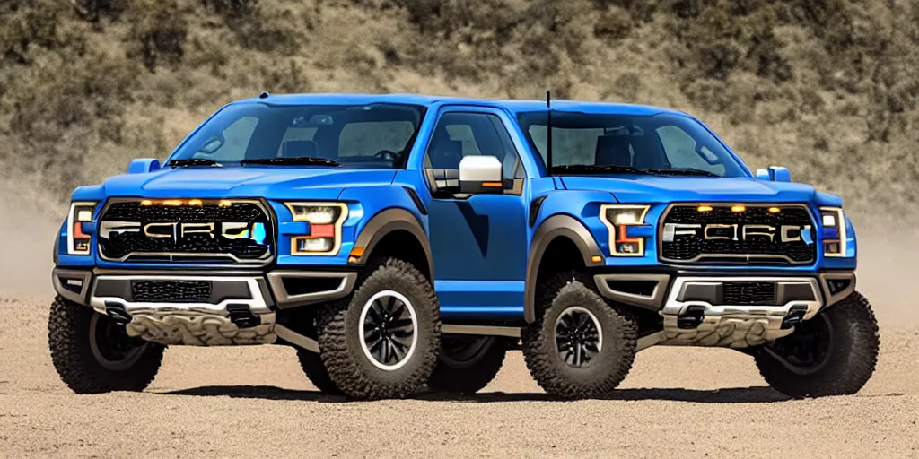 Image similar to “2022 Ford F-150 Raptor SUV, 4K, ultra realistic”