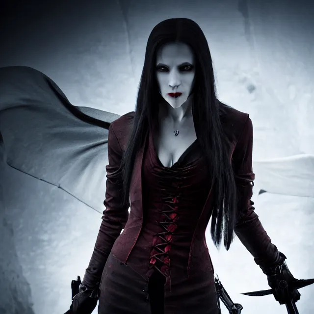 Prompt: photo of a vampire assassin highly detailed 8 k hdr smooth sharp focus high resolution award - winning photo