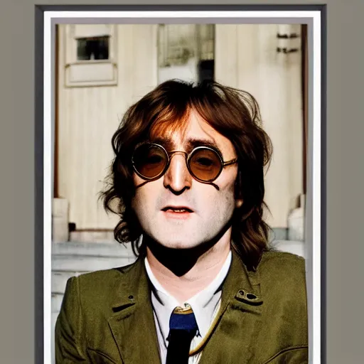Prompt: John Lennon in a wes Anderson movie, HD, high resolution, hyper realistic, 4k, intricate detail
