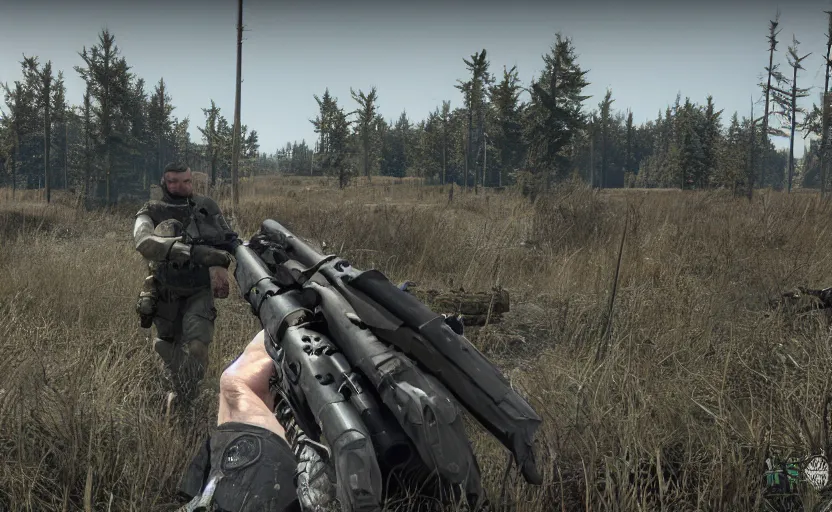 Image similar to john paul II in escape from tarkov, screenshot