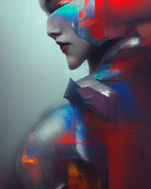 Prompt: mixed media, a brutalist designed, vivid colours, cryptic, mystical, royal, pop surrealism, pop art by ruan jia, dannylailai atmospheric, trending on artstation. 8 k, high quality, masterpiece.