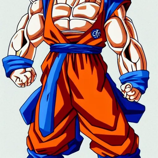 Image similar to goku wearing female clothes