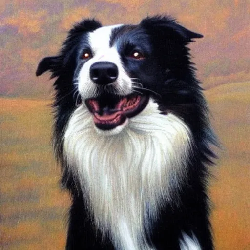 Image similar to border collie with a 1 2 gauge, 8 k, realistic,