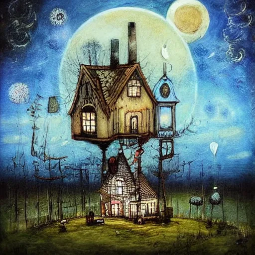 Image similar to a painting by alexander jansson