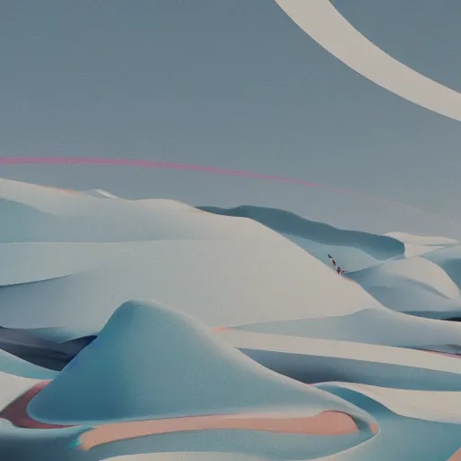 Prompt: abstract landscape painting at 12:00 by james jean and David Schnell, rendering, redshift, octane