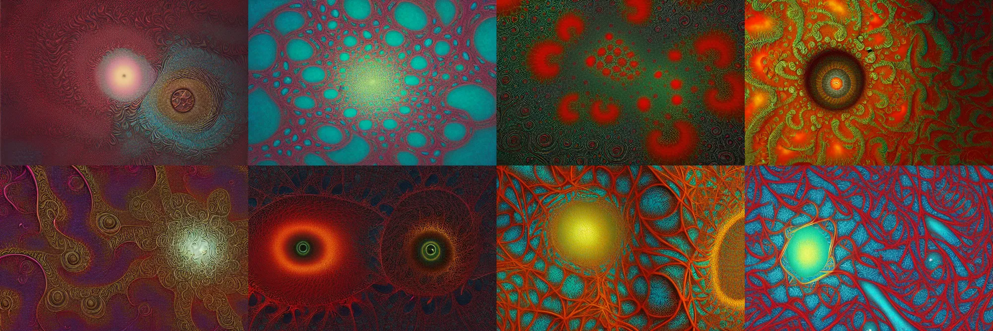 Prompt: closeup of fractal art, featured on deviantart, featured, highlight, beksinski, highly detailed,soft lighting, film grain, medium format, 8k resolution, oil on canvas