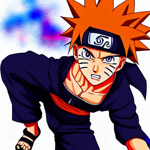 prompthunt: Fusion of Naruto Uzumaki from the anime Naruto and