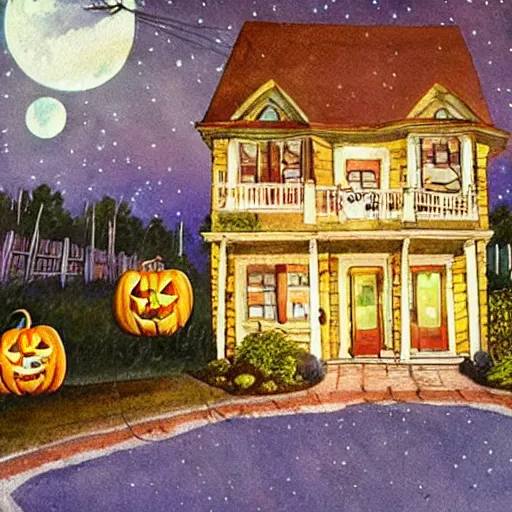 Image similar to realistic renderings of halloween scenes