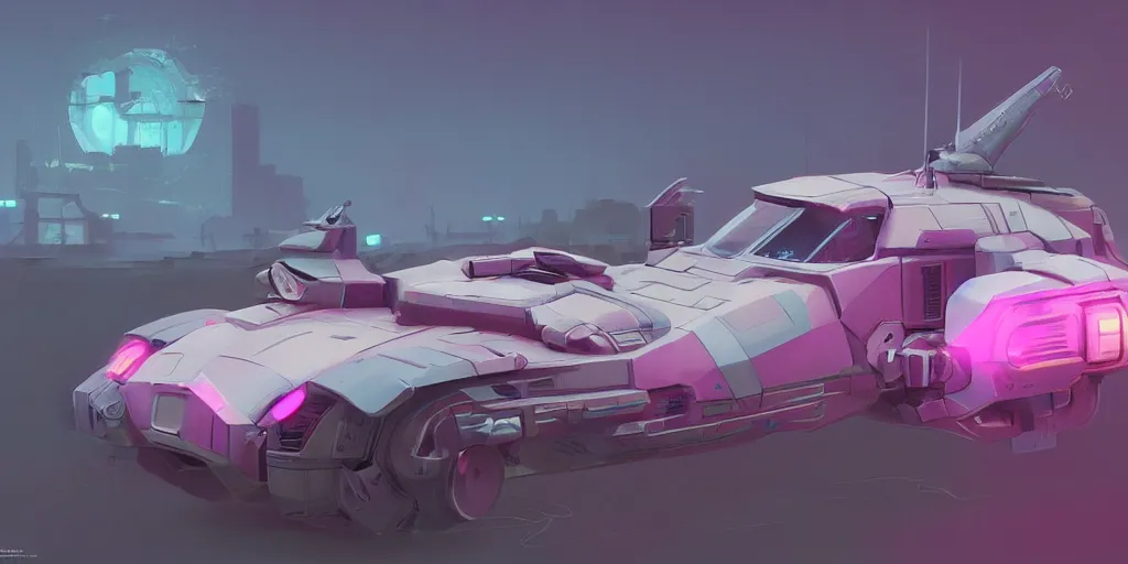 Image similar to Hard Surface Shape Form Exploration, Detailed, 8k, sci-fi, pastel colors, props, panel, concept, simon stalenhag ,syd mead, vehicle, speeder, parts,modular, insane detail