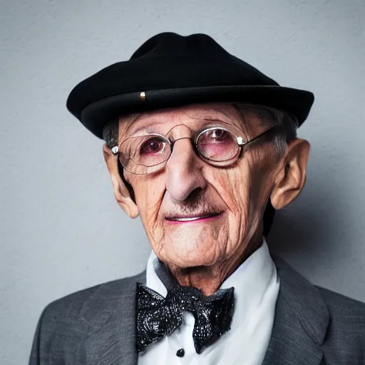 Prompt: old ringo starr drummer at age 9 0 years old, color ( sony a 7 r iv, symmetric balance, polarizing filter, photolab, lightroom, 4 k, dolby vision, photography award ), vogue, perfect face