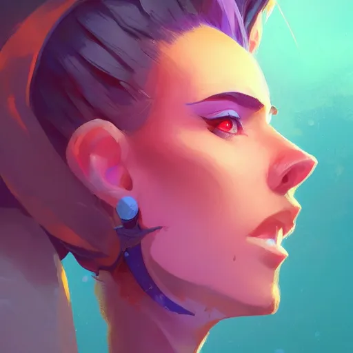 Image similar to profile portrait, maya ali mage, gloomhaven, dynamic lighting, gaudy colors, octane render aesthetic, matte painting concept art, official fanart behance hd artstation by jesper ejsing, by rhads and makoto shinkai and lois van baarle and ilya kuvshinov and rossdraws