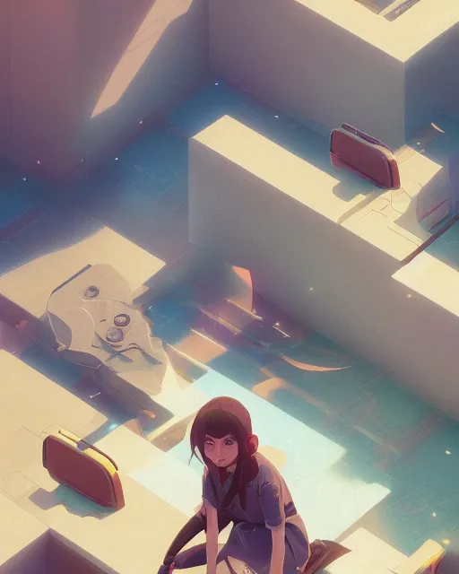 Image similar to highly detailed vfx espresso, stephen bliss, unreal engine, loish, rhads, beeple, makoto shinkai and lois van baarle, ilya kuvshinov, rossdraws, tom bagshaw, global illumination, detailed and intricate environment