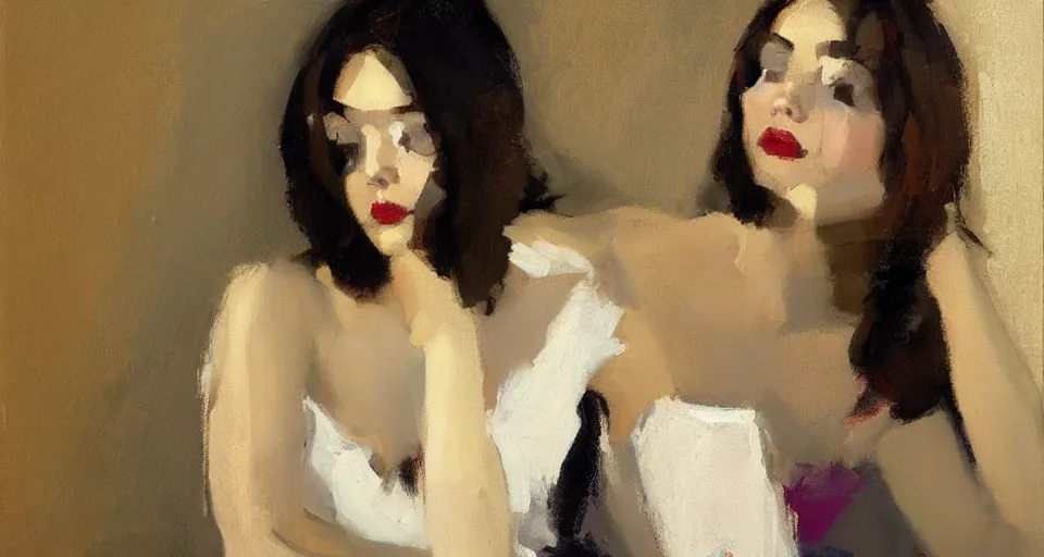 Image similar to painting by malcolm t liepke, young woman, detailed, stunning