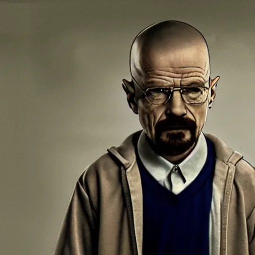 Prompt: Walter White as Eleven from Stranger Things