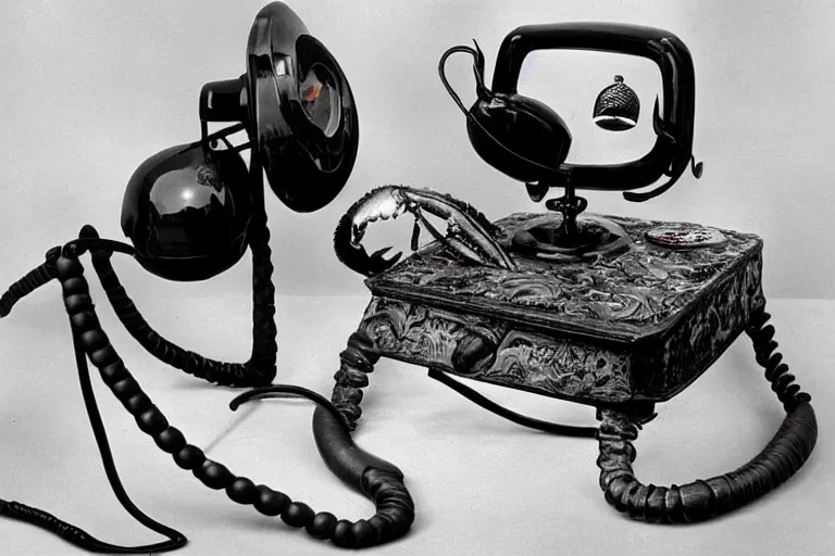 Salvador Dali s surrealist object Lobster Telephone Stable Diffusion