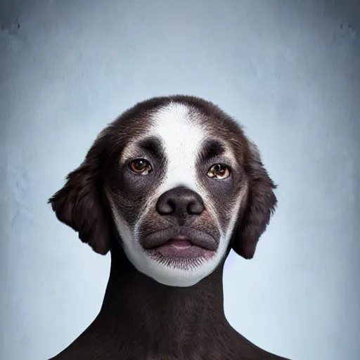 Dog Human Hybrid Sculpture