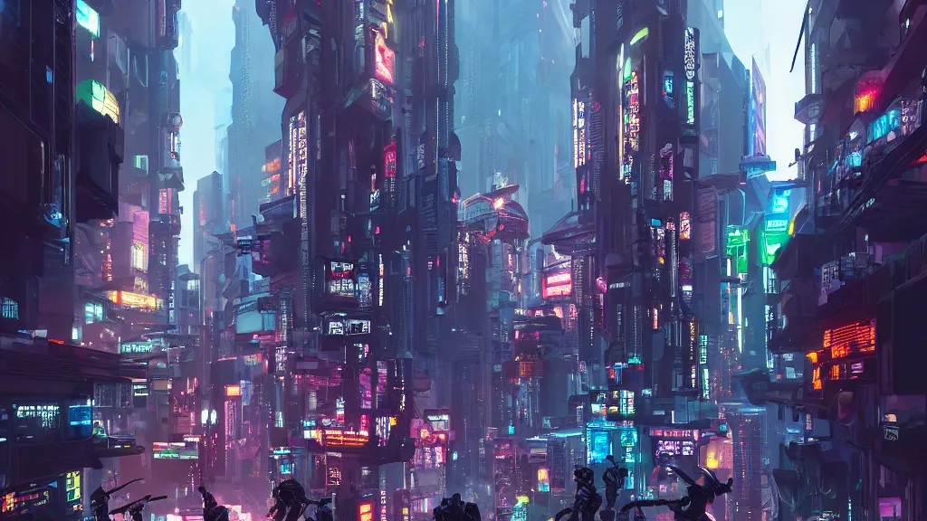 Wallpaper futuristic, cyberpunk, future world, 4K, Art #20478