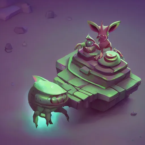 Image similar to Isometric 3D Fantasy Cute and adorable alien piggy spacecraft, Smooth 3D Illustration, soft render, Servando Lupini, Daniil Kudriavtsev, handpaint texture, Blender, 3DCoat